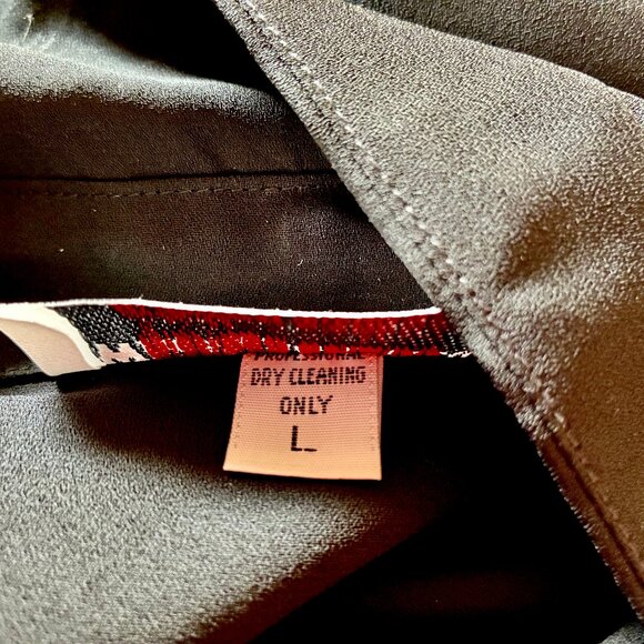 Wheaton & Katz Ltd LIMITED EDITION Long Sleeve Blouse Button Up SHEER Large New - Picture 9 of 12